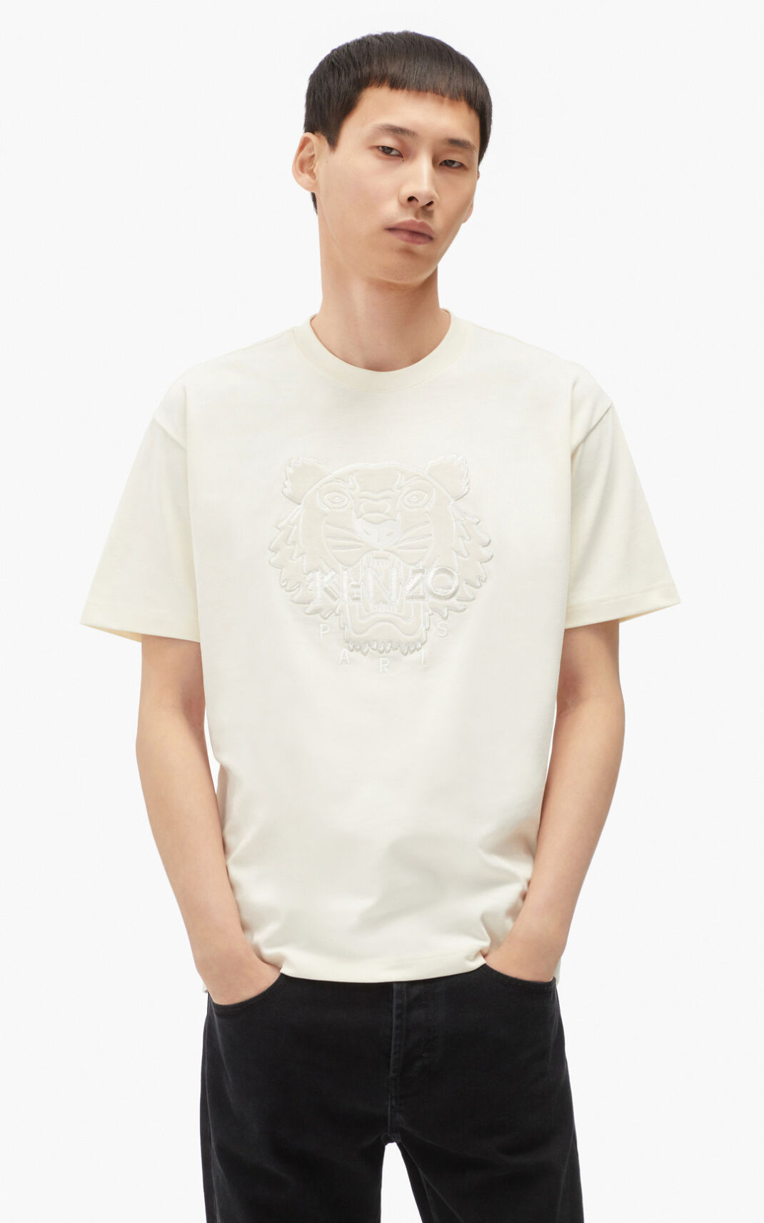 Camiseta Kenzo The Inverno Capsule Tiger Masculino - Branco | 957SHIXYW